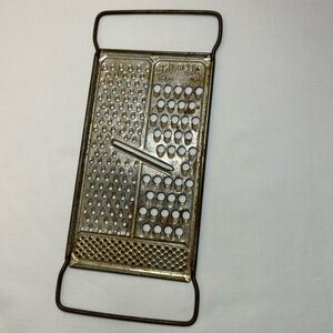 Vintage Metal Grater with Handles